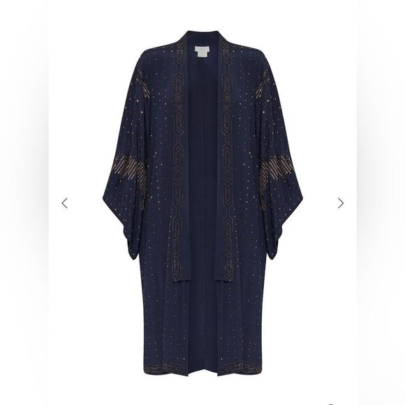 NWT CAMILLA SMALL 1300.00Mid Length Kimono Coat
Luxe Navy - Picture 4 of 7